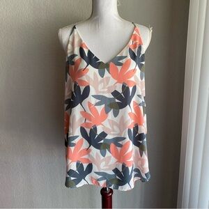 LOFT Multicolor Leaf Print Camisole